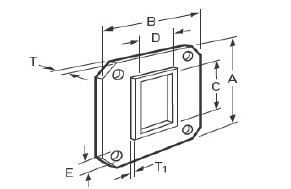 波導(dǎo)襯料&mdash;&mdash;模切矩形