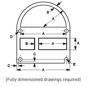 METALASTIC and PORCUPINE METALASTIC 模切襯料的尺寸